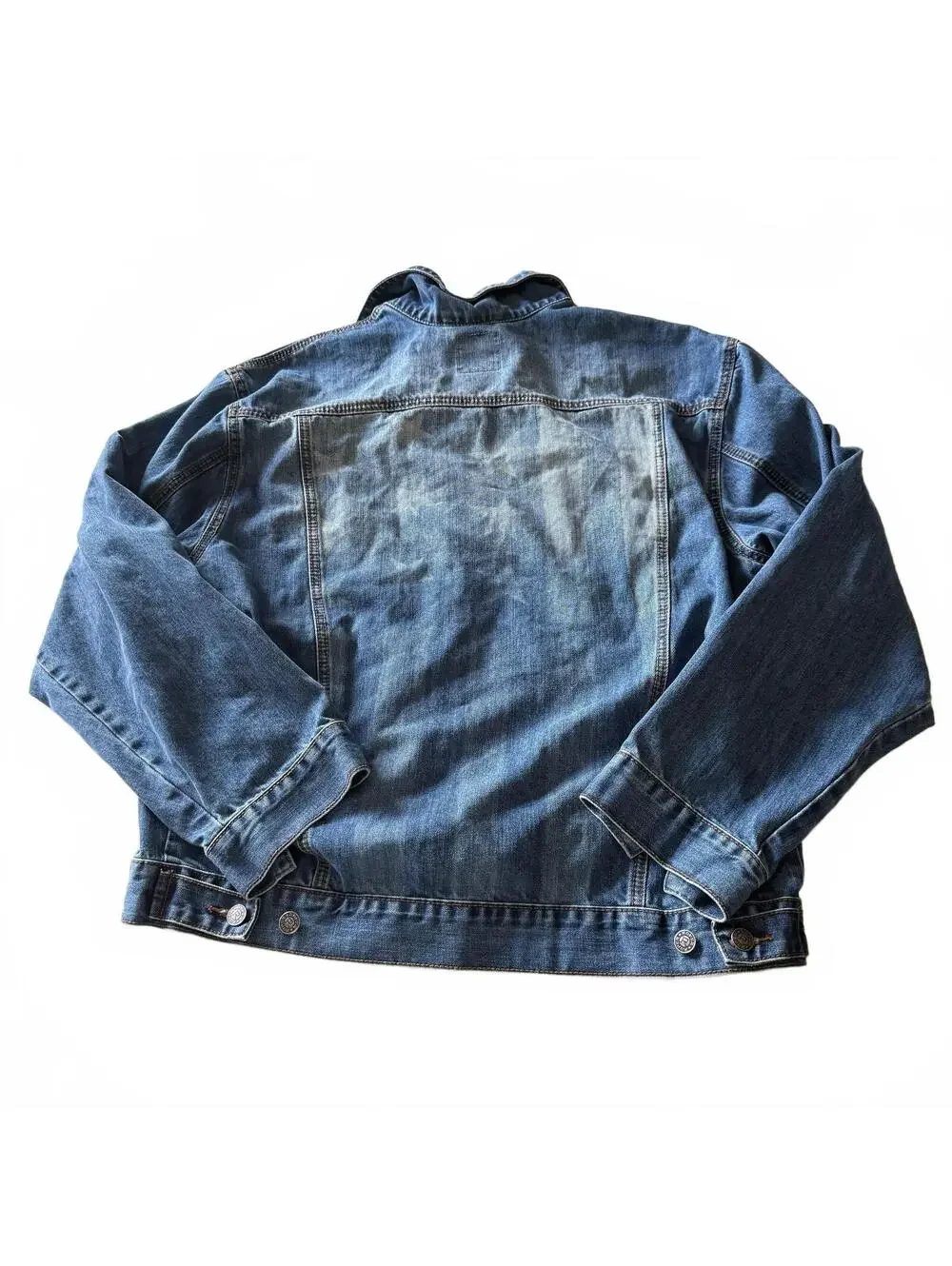 Roper Men's Fall Denim Trucker Jacket Sz L Western Wear the West Medium Wash